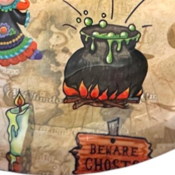 Halloween Candy Bowl Trick-or-Treat Spooky Seasonal Serving Dish Sturdy Plastic - Picture 9 of 10